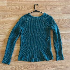 Green Sweater - Multicolor Speckles